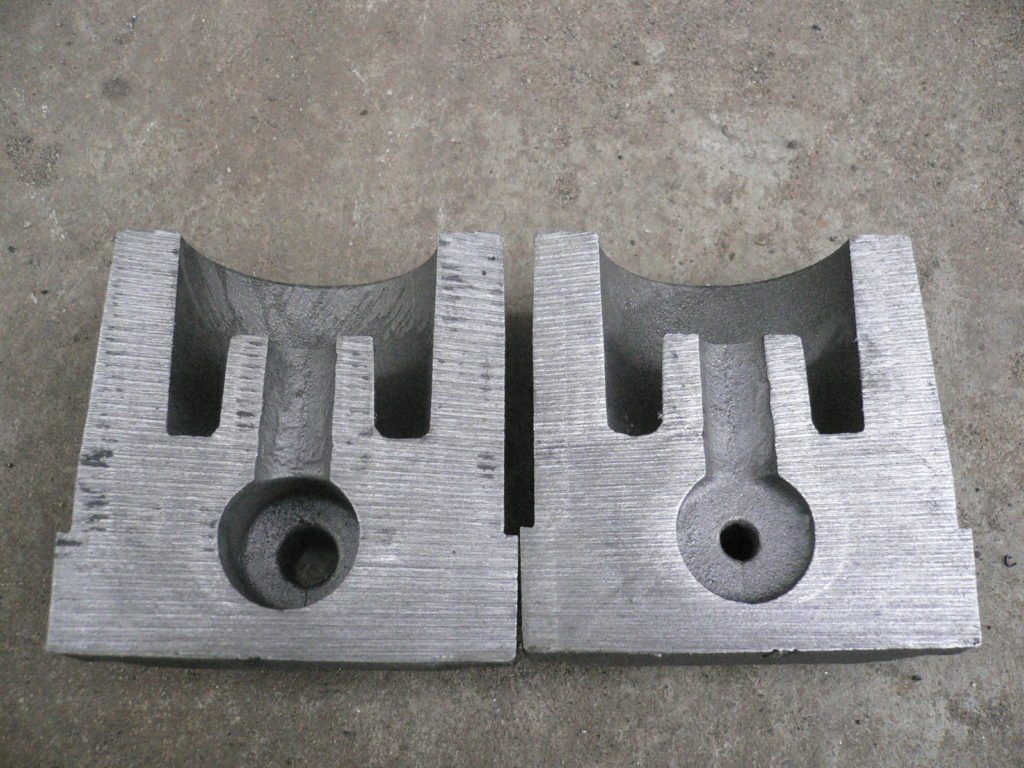 Half cutting of hydraulic valve casting