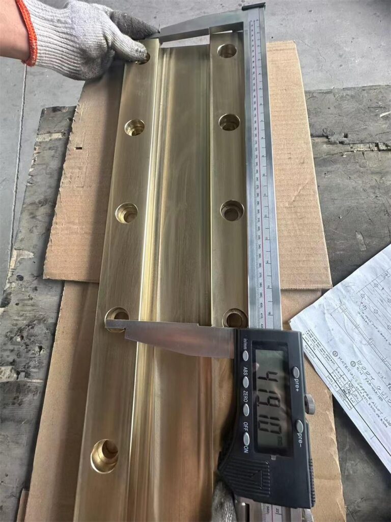 brass guide installation