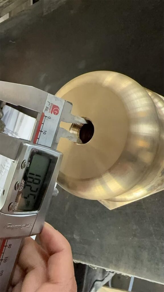 bronze valve stem nut CNC machining