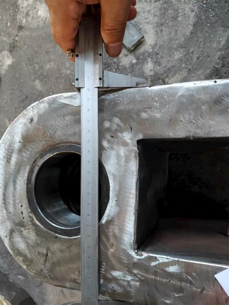 steel fabricated industrial component