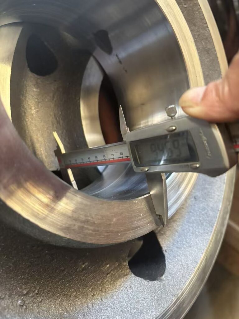 Grooved sheave dimension inspection point 11 final dimensional check for assembly accuracy