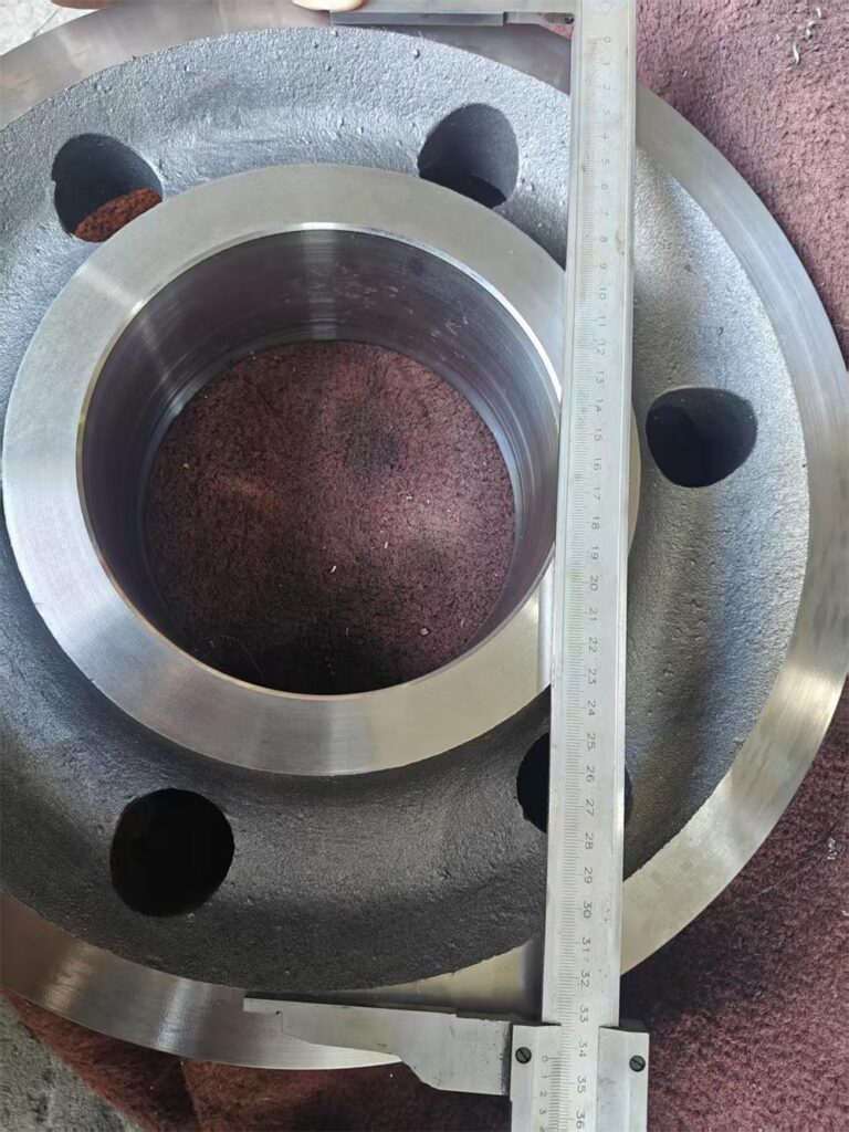 Grooved sheave dimension inspection point 3 groove width measurement using caliper tool