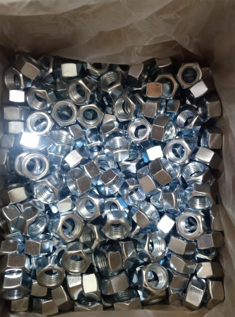3/4 inch carbon steel hex nuts for matching bolt assembly