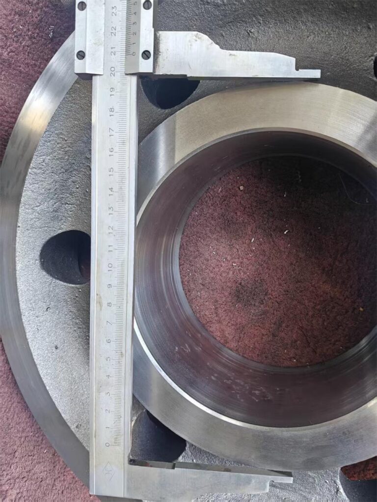 Grooved sheave dimension inspection point 6 central bore depth measurement precision control