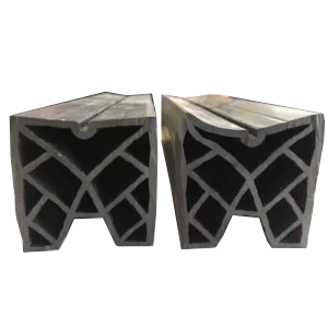 EPDM rubber profile manufactured based on custom engineering drawings for industrial sealing