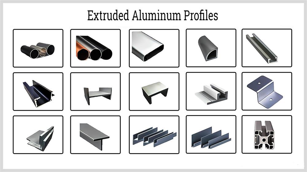 custom aluminum extrusion profiles cross sections for industrial applications