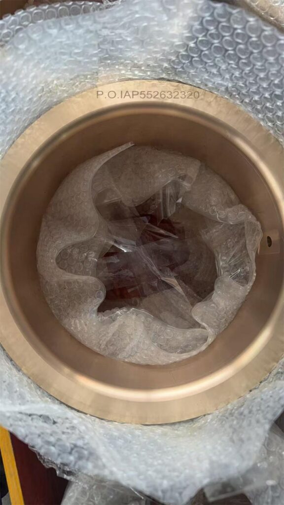 ndustrial bronze centrifugal casting inspection photos