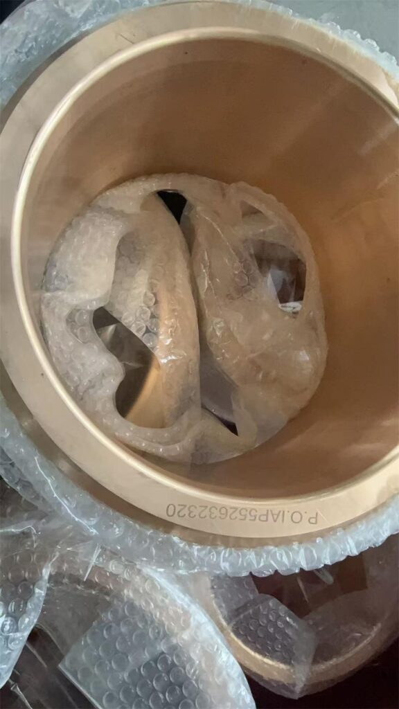 marine bronze bushing machining inspection