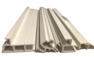 PVC window profile extrusion manufactured for industrial and construction applications