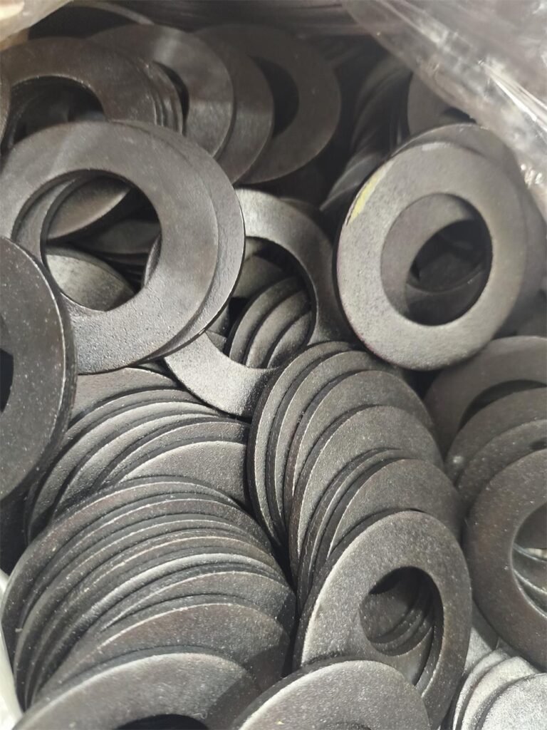 astm f436 flat washer stack side view heat treated washers