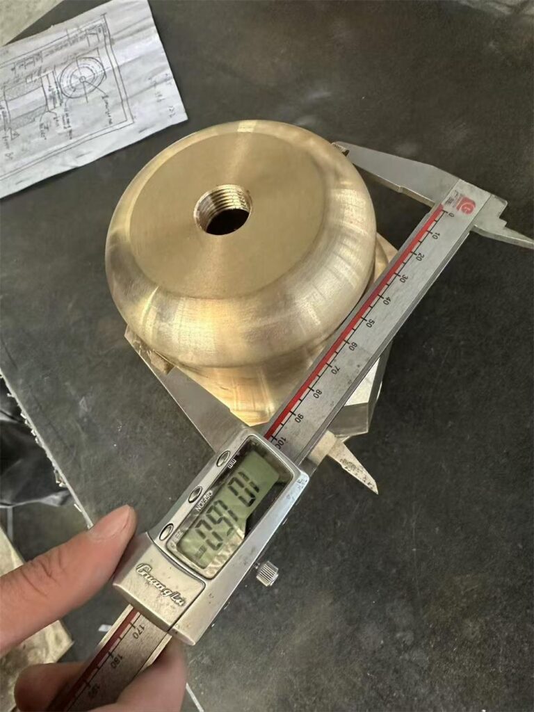 Lower inner diameter inspection of bronze valve stem retainer nut