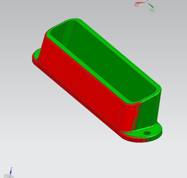 0.2mm thickness difference confirmation for ABS plastic nozzle sample