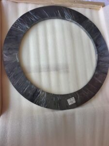 Custom CR Neoprene stuffing box gasket packed flat in wooden case