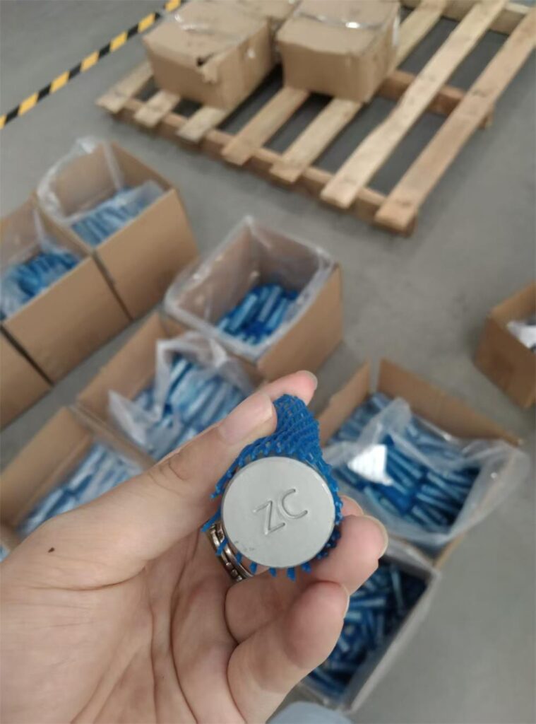 Protective mesh sleeves for coated safety chain pins