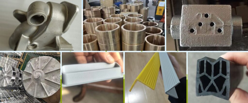 Custom manufacturing processes for metal, plastic and rubber industrial parts