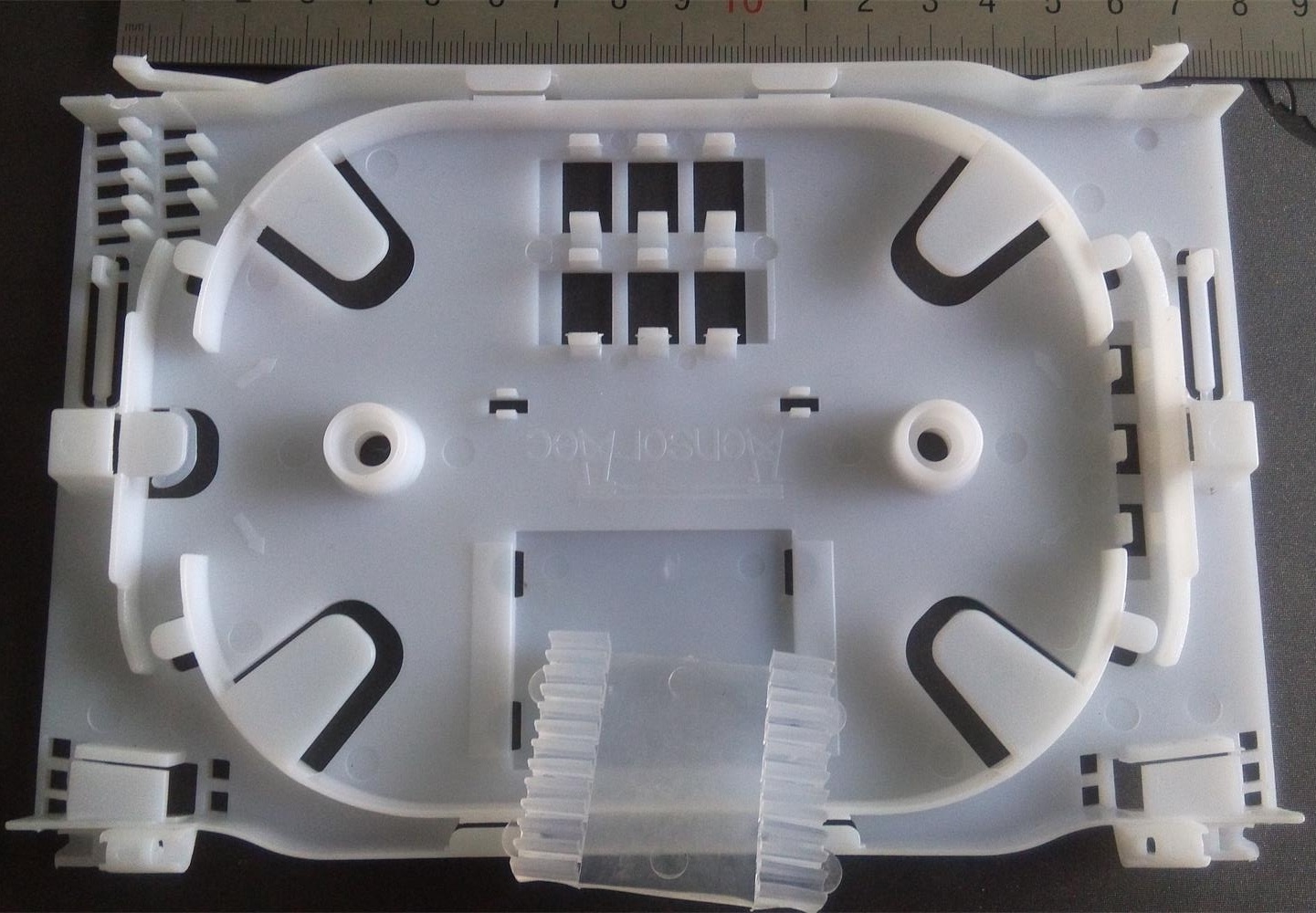 Custom replacement injection molded plastic part reproduced from an existing component