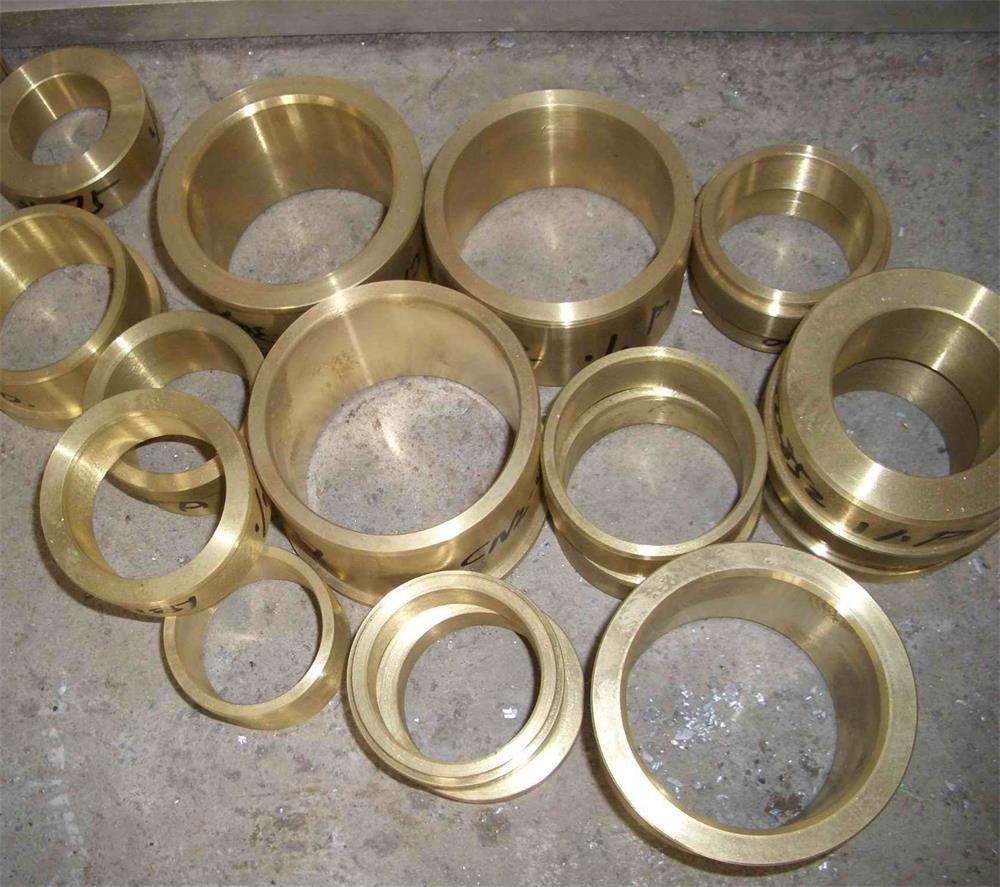 Custom straight bronze bushings in different sizes