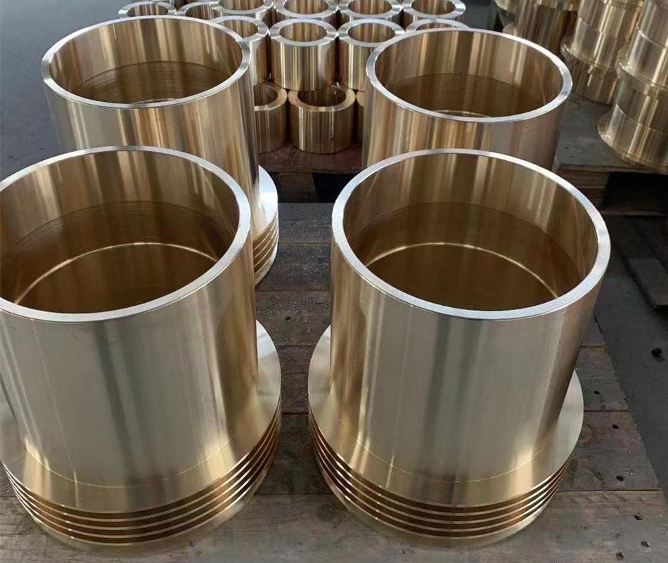 Large-diameter centrifugal cast bronze sleeves in different sizes
