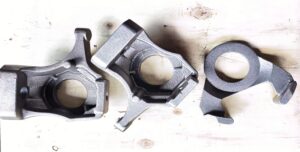 SG500-7 ductile iron knuckle and brake bracket castings for a long-term Australian automotive customer